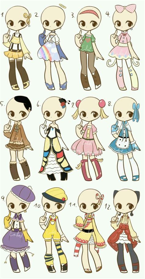 How To Draw Chibi Girl Clothes Kuascse