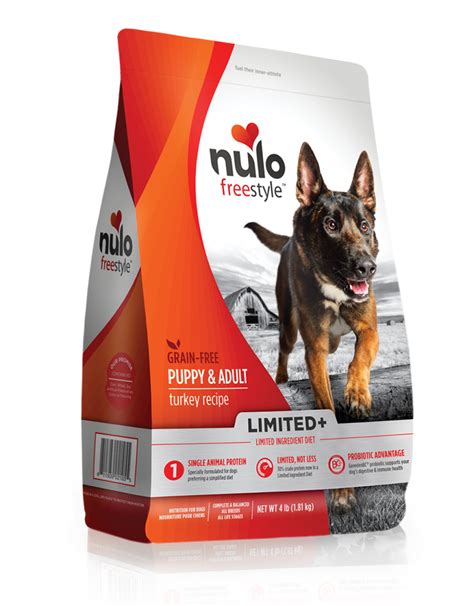 Tastefully prepared with a balanced blend of select proteins and wholesome ingredients for puppies. Nulo FreeStyle Limited+ Grain Free Turkey Recipe Puppy ...