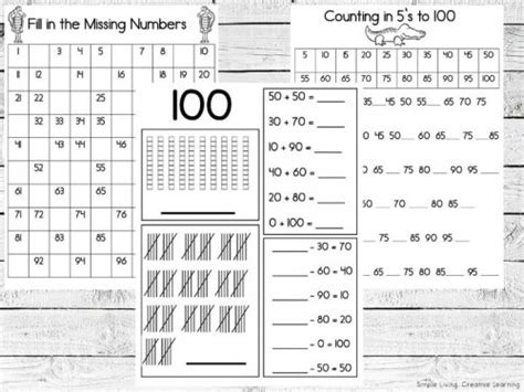 Counting To 100 Worksheet