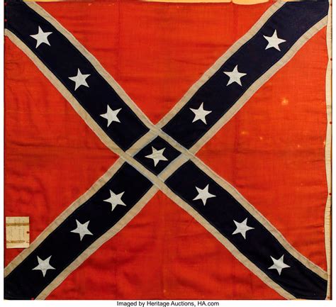 Army Of Northern Virginia Pattern Confederate Battle Flag Captured