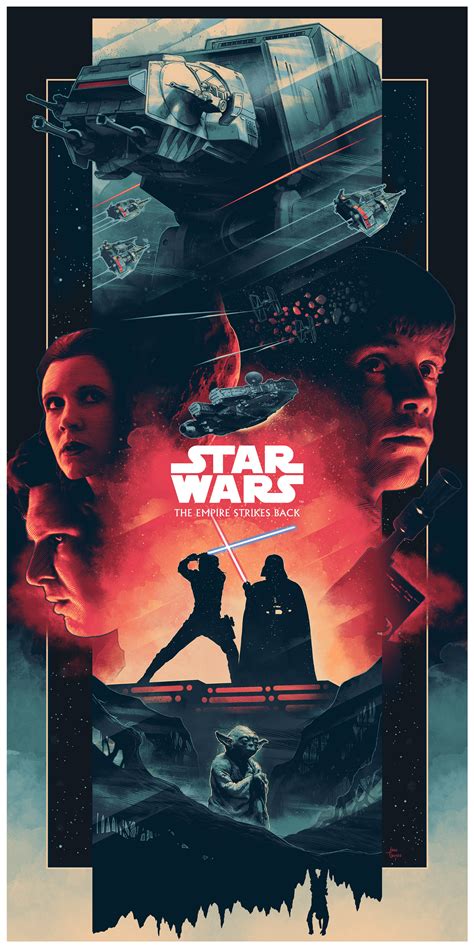 The Empire Strikes Back Poster By John Guydo Rstarwars