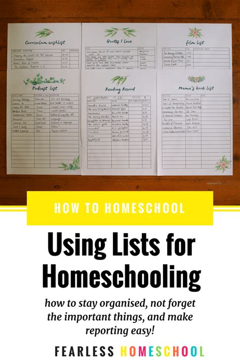 This is a list of schools in malaysia, listed by their type as follows: How to use lists in your homeschool | Fearless Homeschool