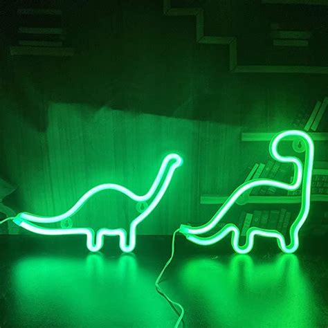 Qiaofei Cute Dinosaur Night Light For Kids Ts Led Dinosaur Neon