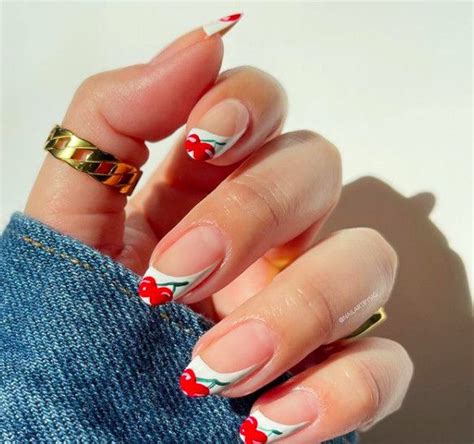 2021 s biggest nail trends cherry nails cherry nail art new nail trends