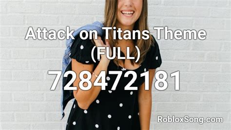 Use copy button to quickly get popular song codes. Attack on Titans Theme (FULL) Roblox ID - Roblox music codes