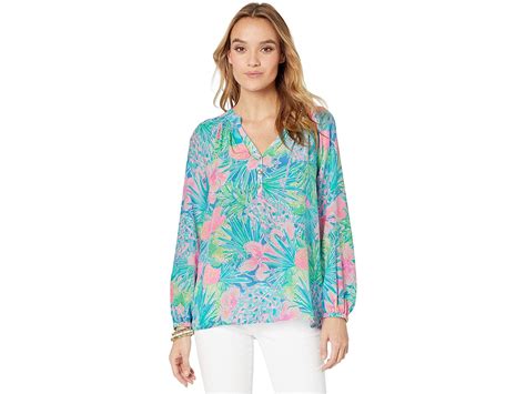 Shirts And Tops Womens Lilly Pulitzer Elsa Top Multi Swizzle In
