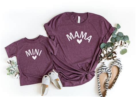 Mama And Mini Shirts Mothers Day Shirt Mommy And Me Etsy Uk