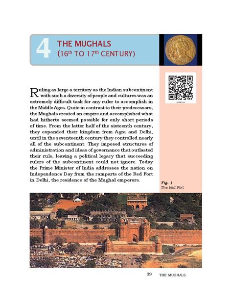 Ncert Book Class 7 Social Science Chapter 4 The Mughals 16th To 17th