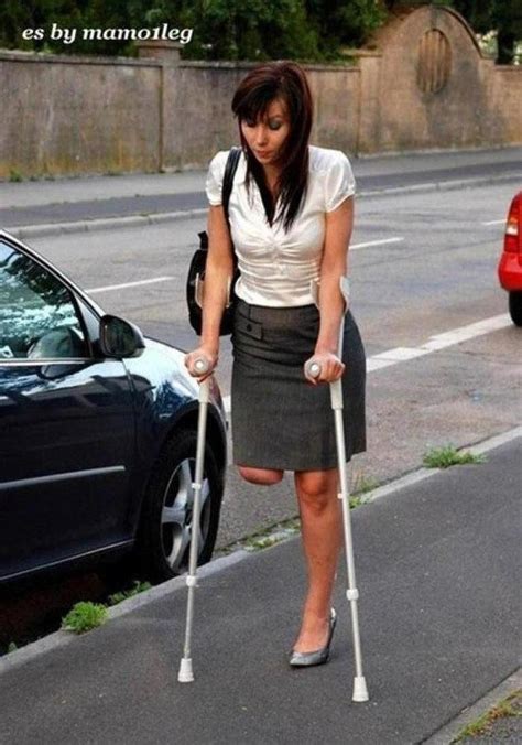 Her Crutches Amputee Cumception