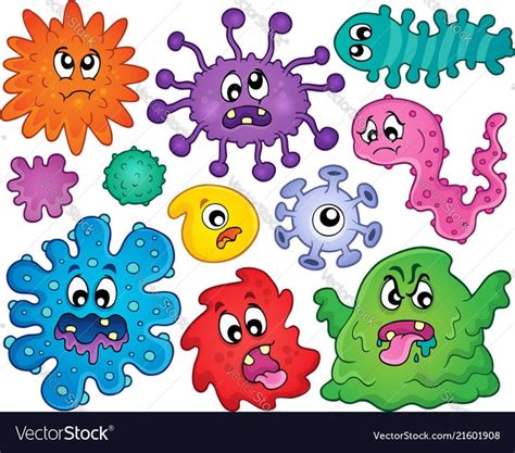 Germs Theme Set 1 Eps10 Vector Illustration Download A Free Preview