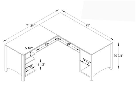 How To Measure L Shaped Desk Photos