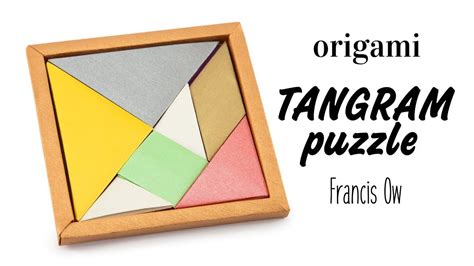 Origami Tangram Puzzle Toy Tutorial Francis Ow Diy Paper Kawaii