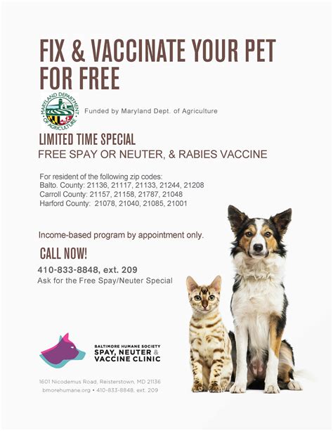 Book your appointment to discuss your pet's needs today! Free Spay/Neuter & Rabies Vaccines For Qualifying Zip ...