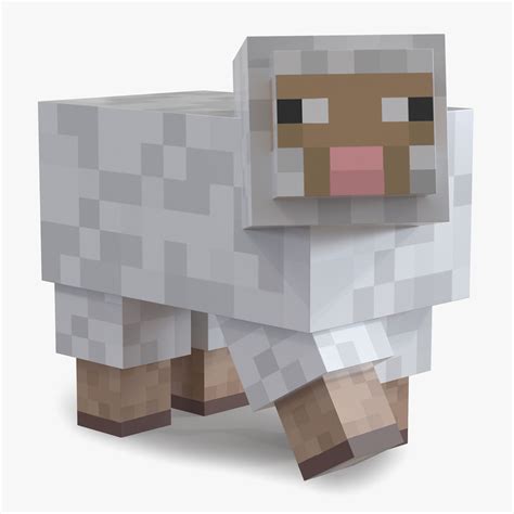 Minecraft Sheep Rigged For Modo 3d Model 29 Lxo Free3d