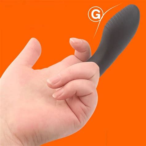 Silicone Vibrating Finger Massager Sleeve Clitoral G Spot Vibrator Ebay