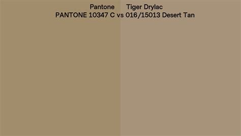Pantone 10347 C Vs Tiger Drylac 016 15013 Desert Tan Side By Side