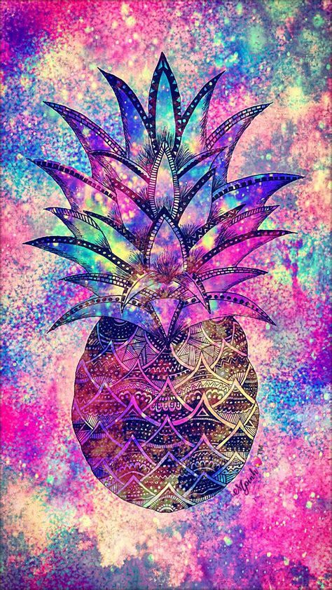 Fruity Pineapple Galaxy Wallpaper Androidwallpaper