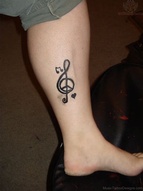 57 Ravishing Music Tattoos On Ankle