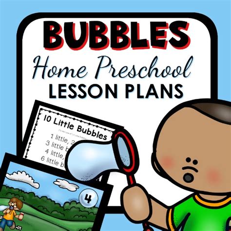 Bubble Theme Home Preschool Lesson Plans - Home Preschool 101