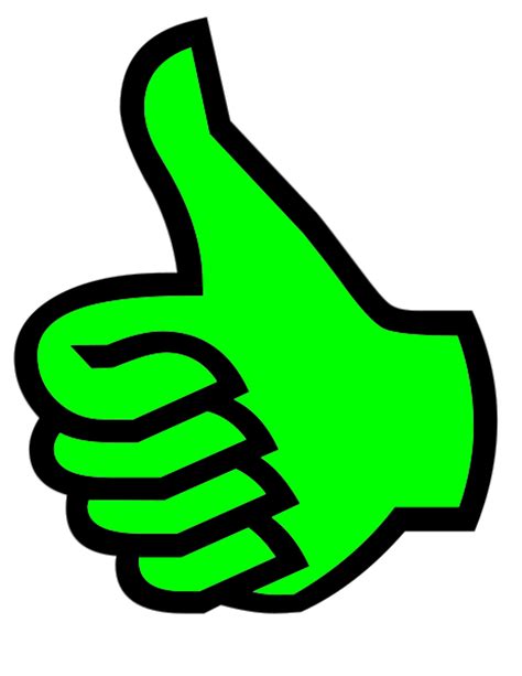 Download High Quality Thumbs Up Clipart Green Transparent Png Images