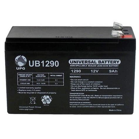 Universal Power Group 12v 9ah Sla Replacement Battery Apc Back Ups 600
