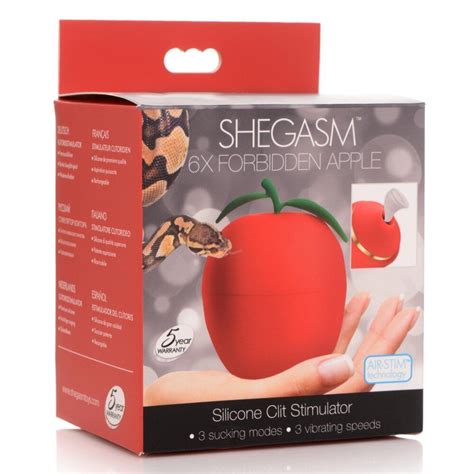 Shegasm 6x Forbidden Apple Rechargeable Silicone Clit Stimulator Sex