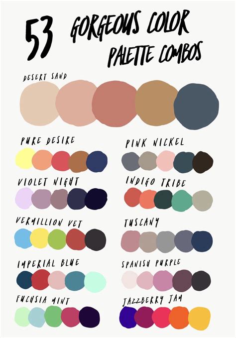 Color Palette Combinations For Your Design Needs Color Palette Design