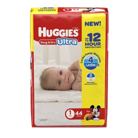 Huggies Snug And Dry Ultra Diapers Size 1 44 Diapers