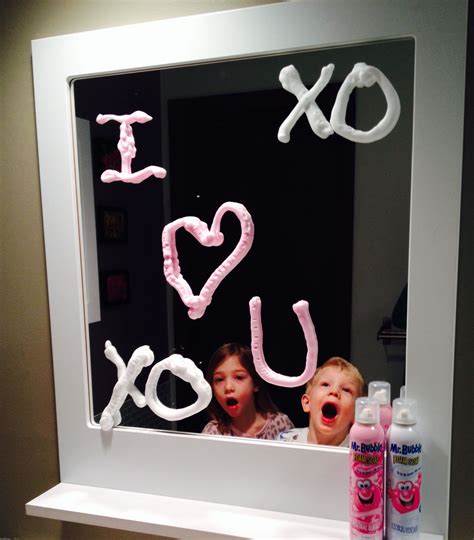 Mr. Bubble Foam Soap Valentine's Day Message Valentines Day Messages
