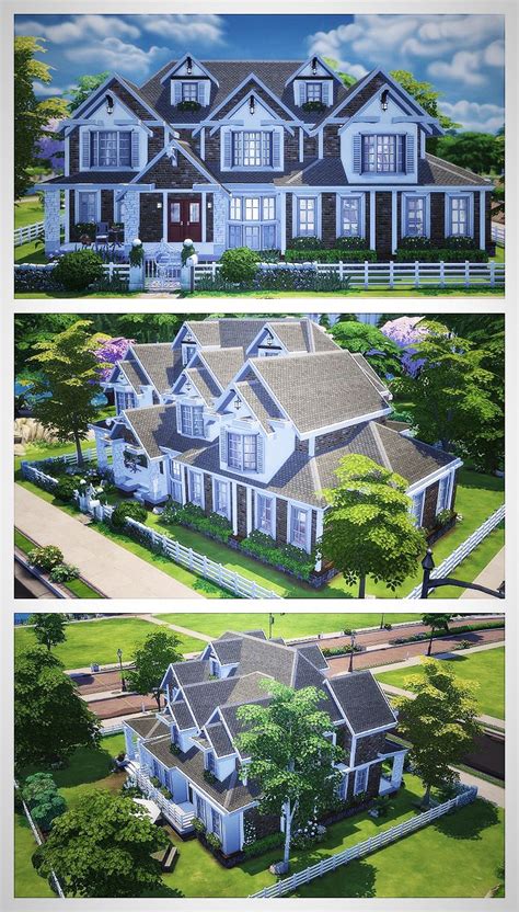 The Sims 4 Speed Build American House American House Architecture