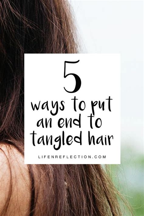 Tangled Hair Detangle Hair With The Best Detangler Hair Routine