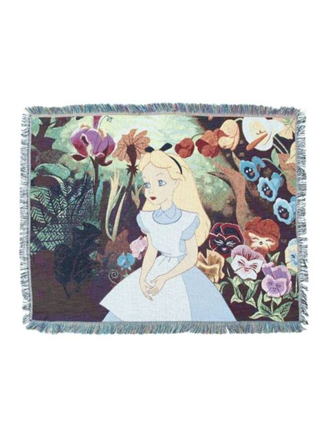 Disney Alice In Wonderland Alice In Garden Woven Tapestry Throw Hot
