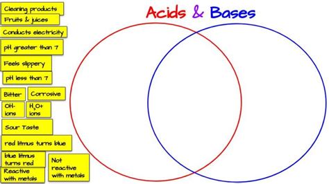 Acids And Bases Venn Diagram Activity Middle School Science Blog