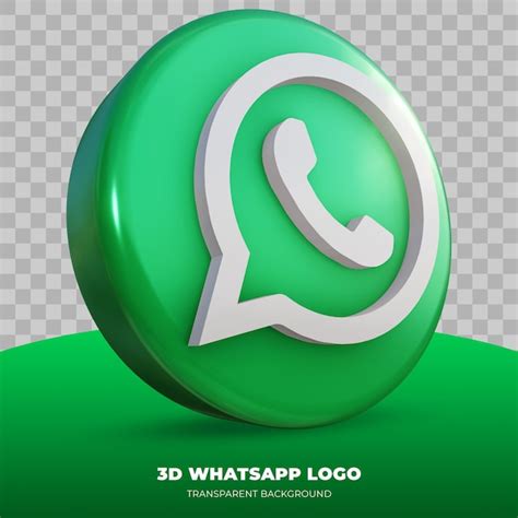 Premium Psd 3d Rendering Of Whatsapp Logo Isolated