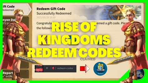 Rise Of Kingdoms Redeem Codes Youtube
