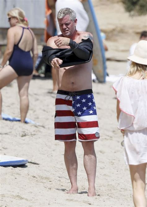 Eric Dane And Rebecca Gayheart At The Beach In Malibu Popsugar Celebrity Photo 5