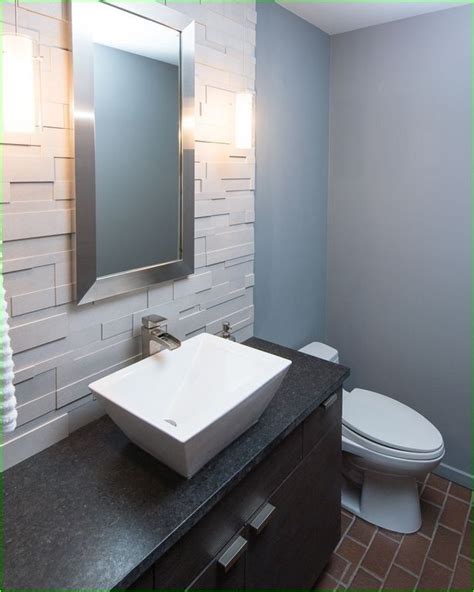 31 Stunning Glass Tile Wall Powder Room Ideas Truehome Modern Powder Rooms Powder Room Tile