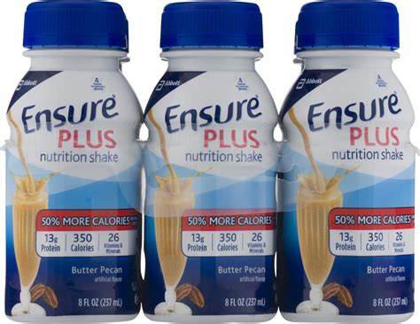 Ensure Plus Nutrition Shake Butter Pecan 6 Pk Ensure70074517872