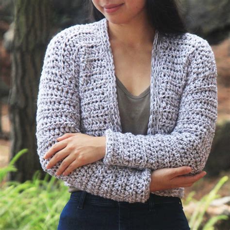 Chunky Cropped Crochet Cardigan Pattern Video For The Frills