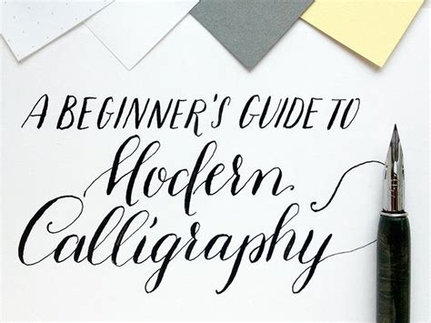 A Beginners Guide To Modern Calligraphy Julia Bausenhardt