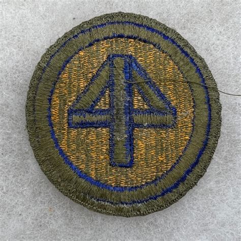 Ww2 Us Army 44th Infantry Division Patch Od Border Greenback Fitzkee