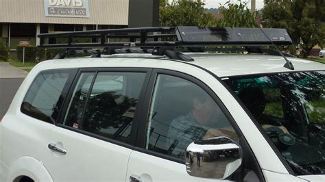 Mitsubishi Challenger With Rail Mounted Oval Alloy Roof Rack Pic 5