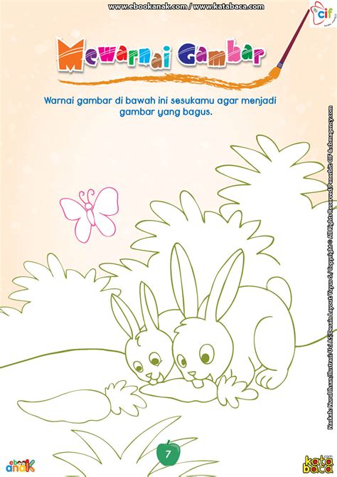 Mewarnai Gambar Kelinci