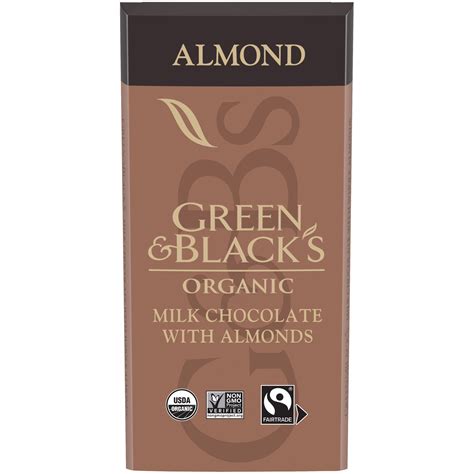 Green Blacks Organic Almond Milk Chocolate Bar Cacao Bar