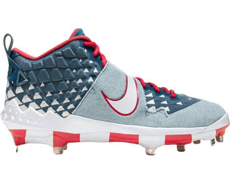 What Pros Wear Mike Trouts Nike Force Zoom Trout 6 Denim Cleats