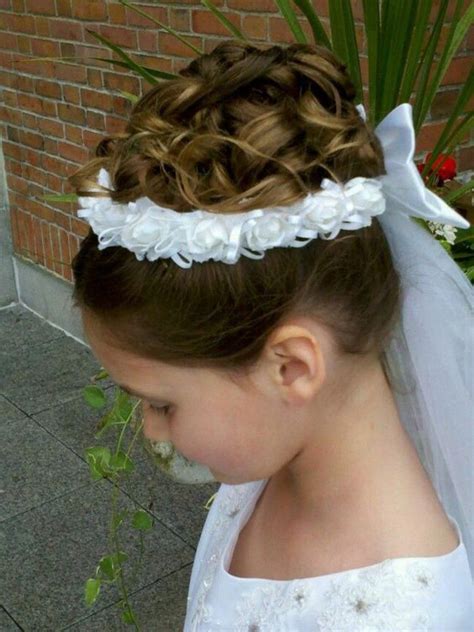 Updo Hairstyles Girls Communion Hairstyles Pictures Communion