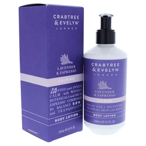 Crabtree And Evelyn Lavender And Espresso Calming Body Lotion 85 Oz