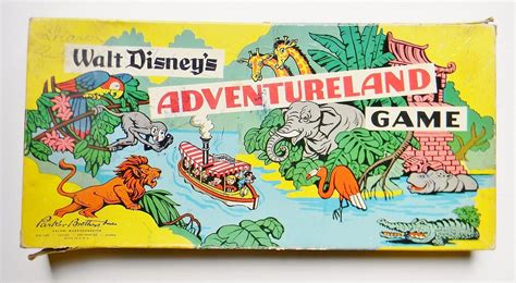 Walt Disney Adventureland Board Game Parker Brothers Vintage Original