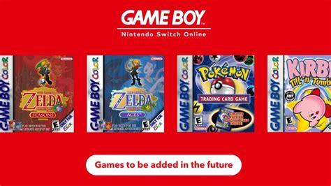 Future Game Boy And Game Boy Advance Titles For Nintendo Switch Online