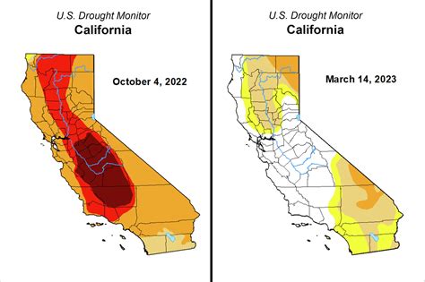 Map Shows Drought Conditions Improving In California
